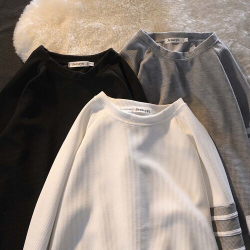 Men's Large Size Woofle Sport Sweatshirt, Loose and Fashionable, Four-Strip Hoodie, Couple's Style, High Street Trend