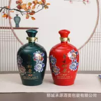 Бутылка вина L стеклянная бутылка пустая бутылка вина золотой красный большой живот распылитель бутылка ликера пустая бутылка