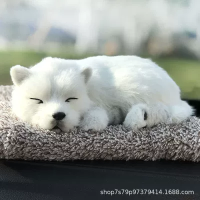 Decoration, New Model, Car ornaments - 2620cm-samoyed-simulation-model
