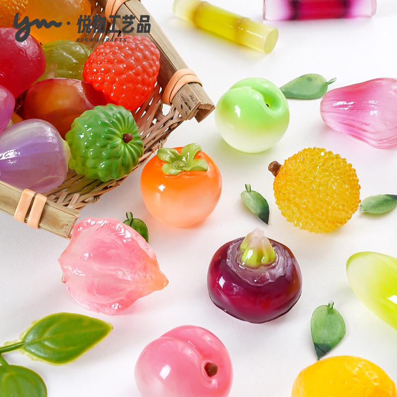 Luminous Fruit Home Gradient Large Lantern Fruit Lotus Mist DIY Decorations Blind Bag Opposition Accessories Small Ornaments