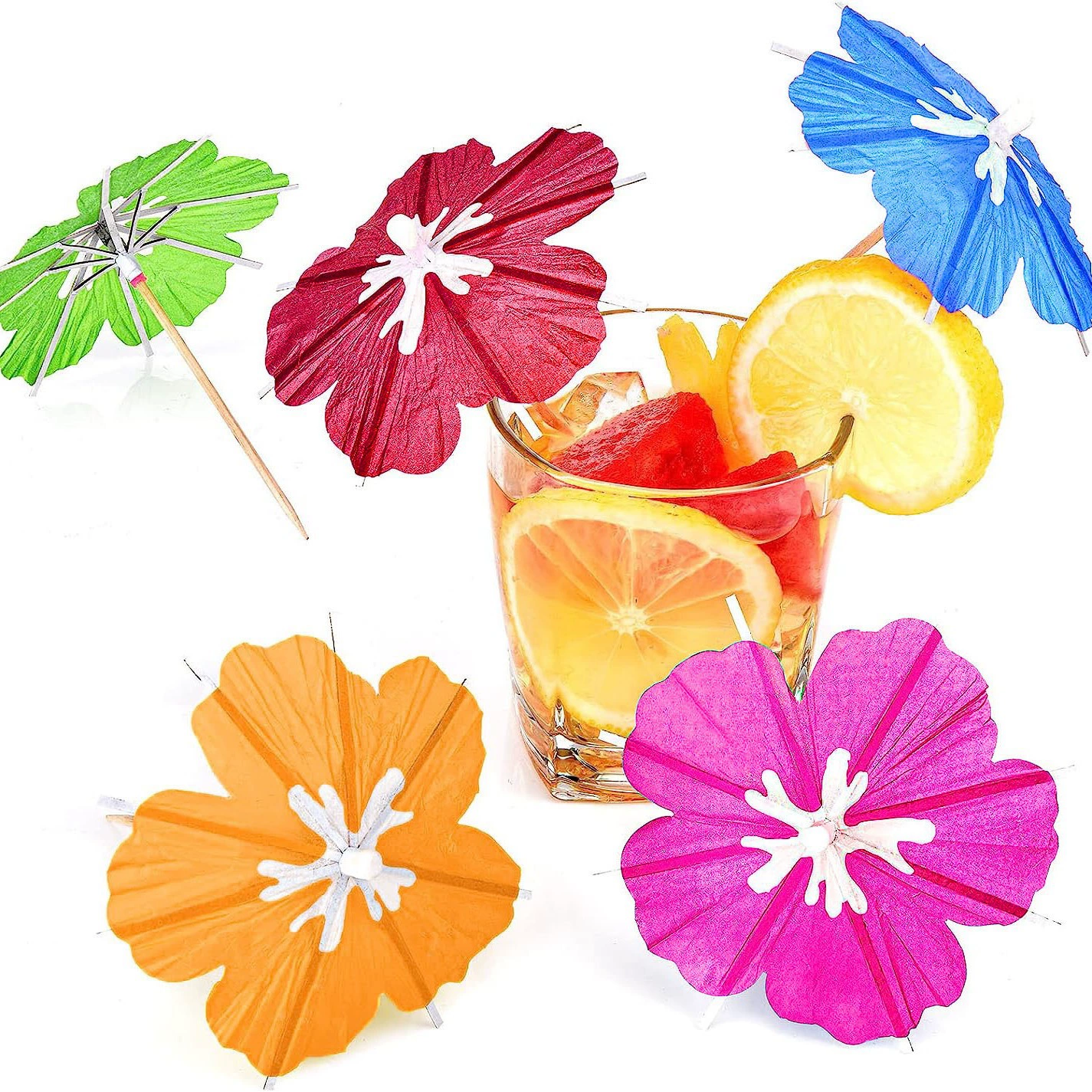 Одноразовые Гавайский Коктейль Небольшой Зонтик Знак Арбуз Знак Фрукты Знак Украшения Знак Оптовая Напиток Сок Напиток