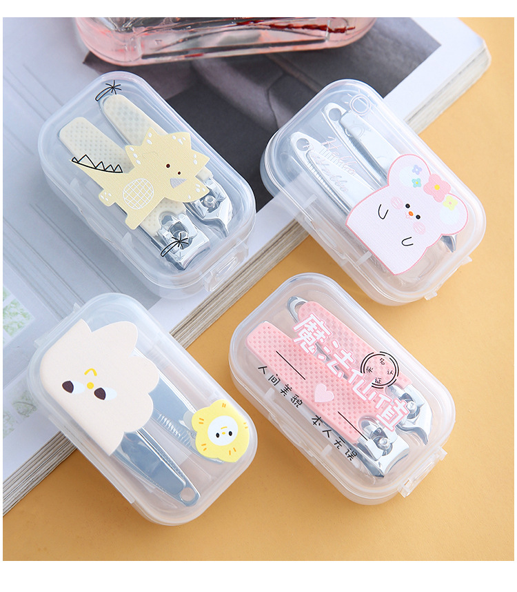 可爱卡通指甲剪指甲刀女生美甲工具套装斜口便携式创意家用指甲钳详情8