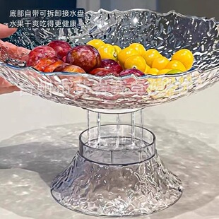 Light Luxury Fruit Plate Household Living Room Coffee Table Ornaments Candy Plate Snack Plate Drain Fruit Plate Factory Outlet