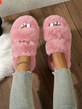 Q 27396 Thick Sole Plush Slippers ���ëë��Ь ŷ���羳