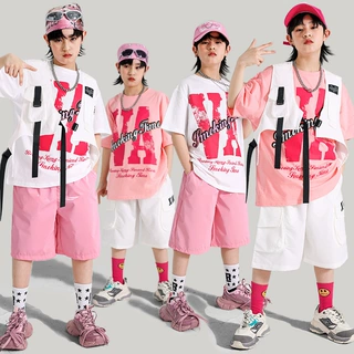 六一儿童嘻哈街舞演出服少儿hiphop马甲套装男童服装男孩炸街潮装