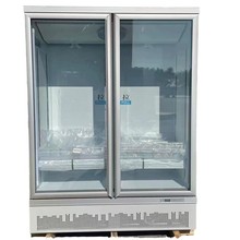 超市專用雙門冰櫃雙門冷藏冷凍展示櫃玻璃門-22度商用立式冷凍櫃