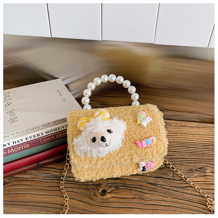 2026 nuevo bolso de niños animado lindos gafas gatito bolso de mano de comercio exterior transfronterizo bolsa de peluche de otoño y invierno