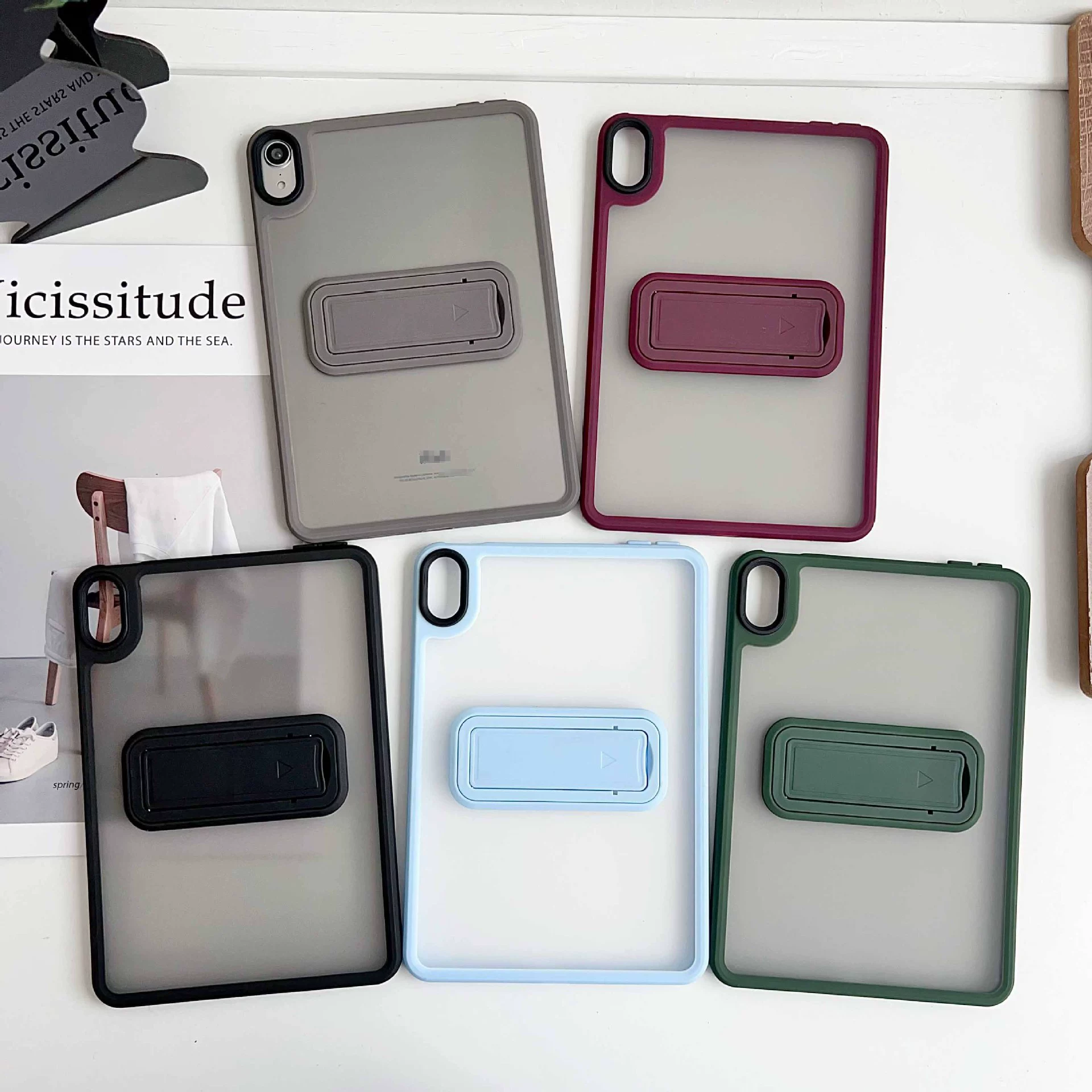 Карамельно-цветной яблочный однотонный простая защитная крышка IPAD MINI 6 подходит для PRO11 с невидимой скобой