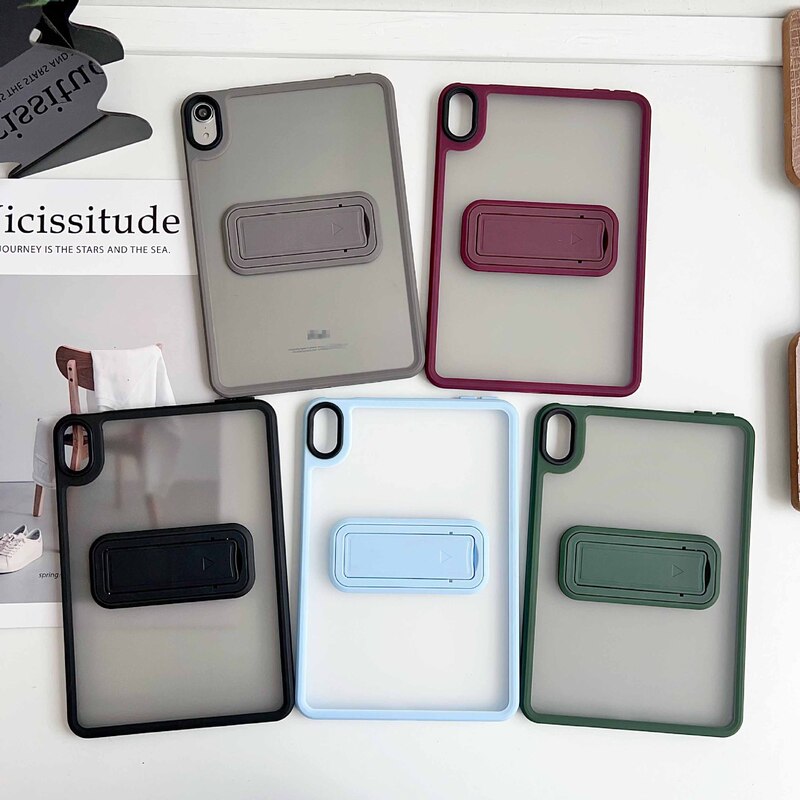 Candy Color Apple Solid Color Color Simple Protective Cover for IPAD MINI 6 PRO11 with Invisible Stand