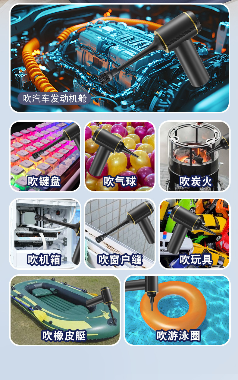 Wireless Car Vacuum Cleaner, Handheld, Small, Super Powerful Suction, Powerful Car Vacuum Cleaner, Mini Special-Purpose
