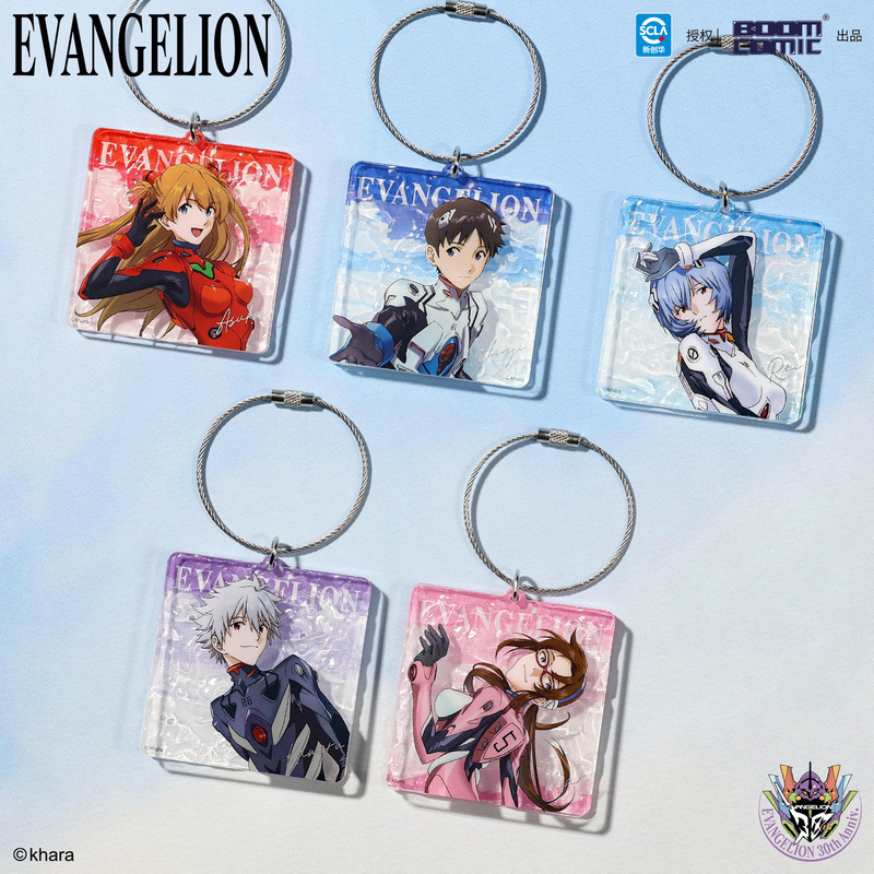 Official Neon Genesis Evangelion Eva Akatsuki Shadow Series Acrylic Keychain Official Merchandise