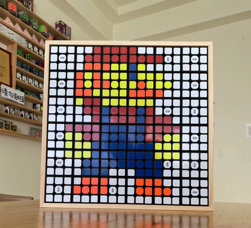 Puzzle puzzle Rubik's cube 9 grid logo 3X3 6X6 wooden box pattern book