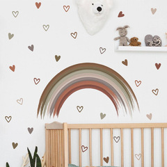 FX-D419卡通彩虹愛心兒童房幼兒園家居美化裝飾牆貼紙批發