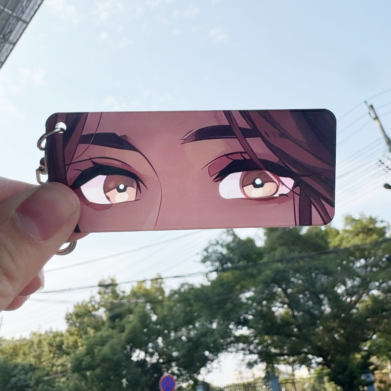 天官祝福アクリルアイストリップ小さなペンダント花城謝蓮トランスルーセントカードペンダントファンアニメーション周辺キーホルダー|undefined
