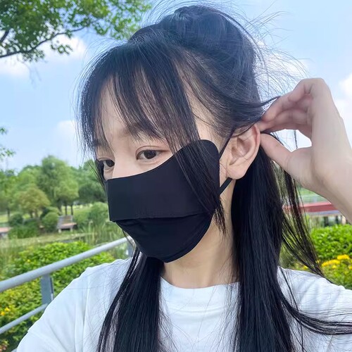 Sun Protection Mask for Women - High Fashion, Breathable, Eye-Friendly, UV Blocking, Face-Smoothing, Summer Ice Silk Full Face Mask