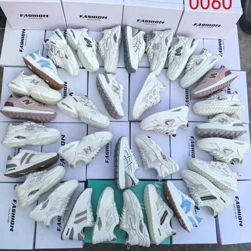 Wenzhou Women's Shoes Inventory Shoes Casual Sports Mesh Shoes Women's Breathable Street Stalls Opening Low-Price Shoes Processing Wholesale