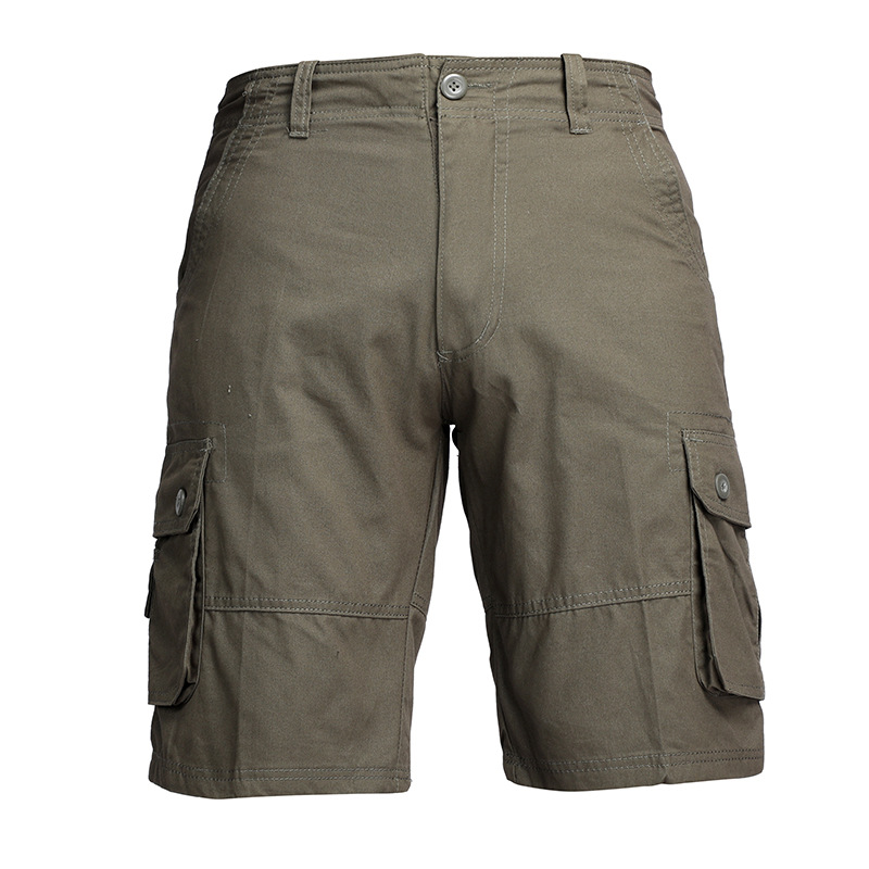 Exportación de ropa de trabajo para hombres de comercio exterior más pantalones casuales de grasa pantalones de cinco puntos pantalones cortos de herramientas de gran tamaño pantalones de varios bolsillos