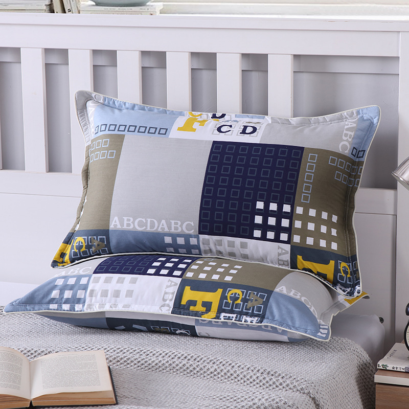Wholesale cotton pillowcase single cotton pillowcase large household 48*74 student 40x60 summer pillowcase pair