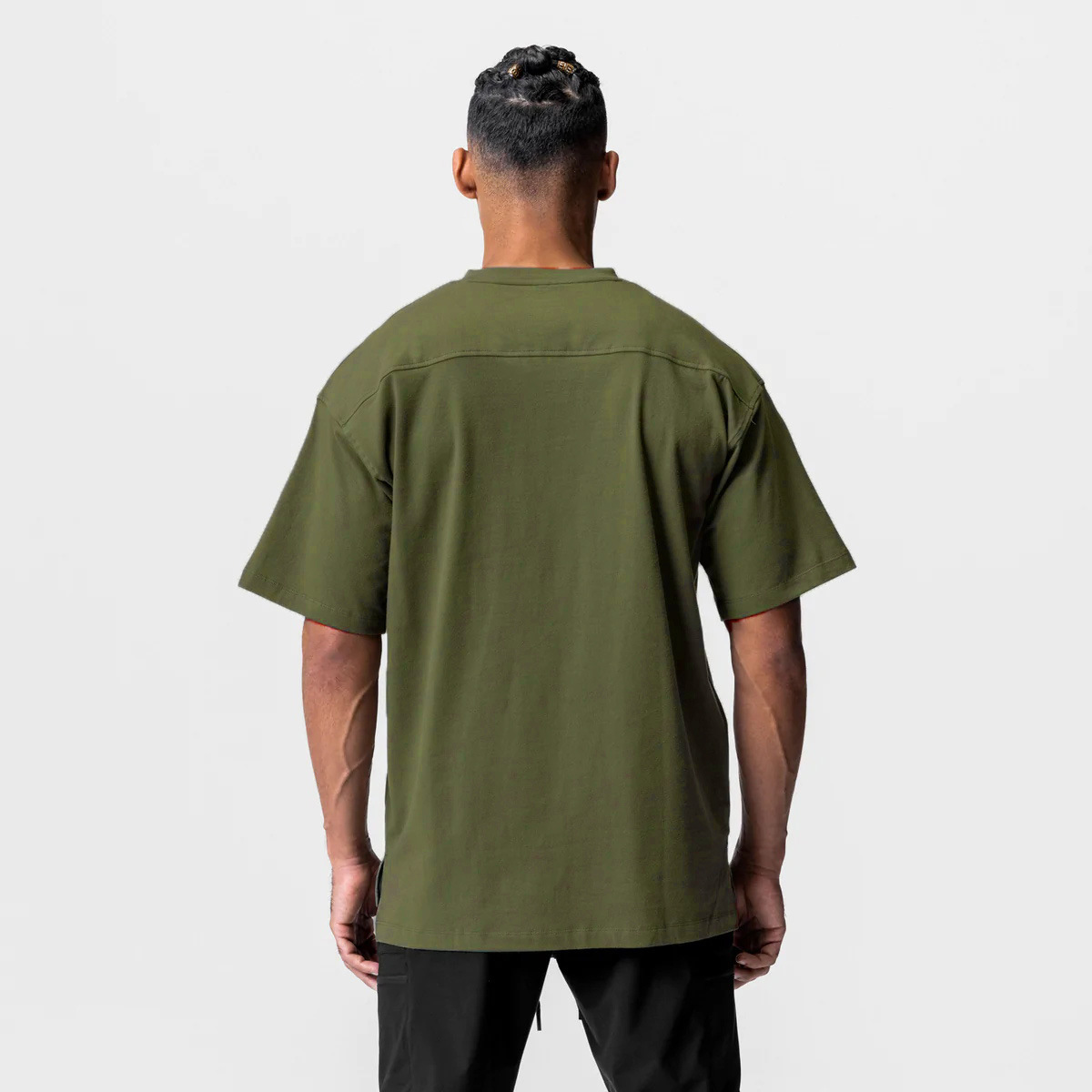 210g Weight Cotton, Cotton Blend Fabric Type T-shirt Tops Type Round Neck Neckline Solid Color Pattern Men's Gender Sports Style Men's Solid Color T-shirt Men's Clothing 19