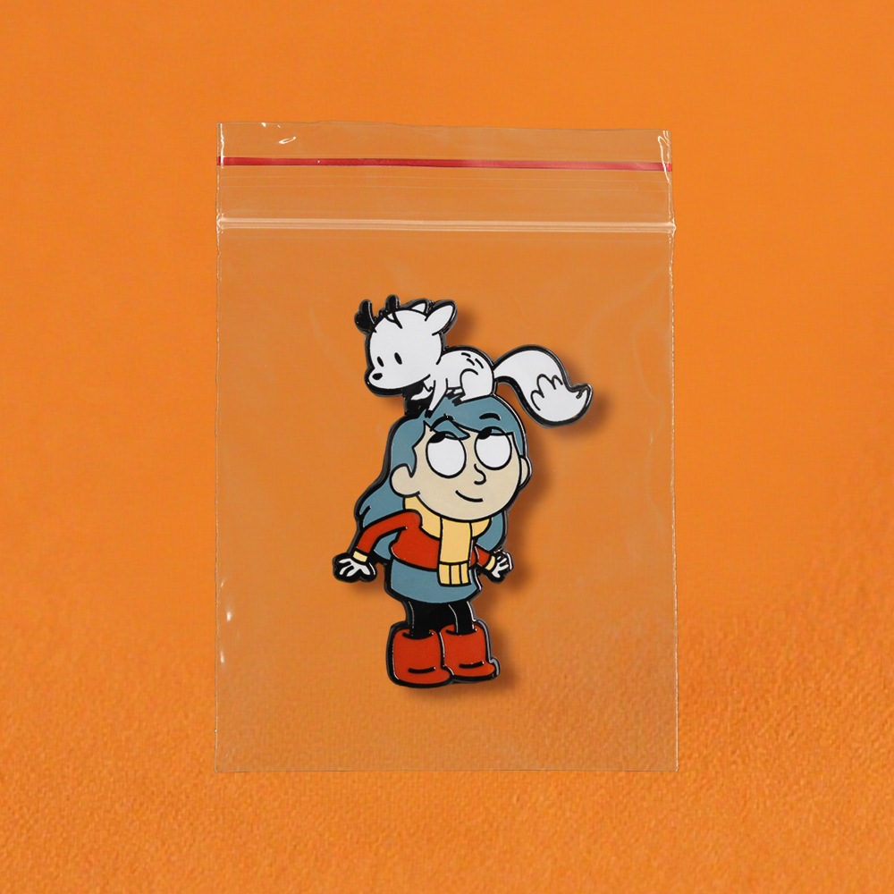 Hilda and Tewig Enamel Pins Fantasy Adventure Anime Character Merchandise Badges European and American Style Cartoon Brooches