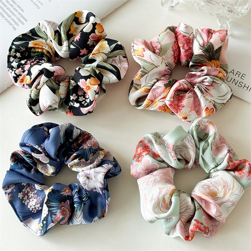 11g Weight Hair Tie Hair Accessories Type 1 Piece Quantity Banquet, Daily, Street Occasion Cloth Material Floral Pattern All Seasons Season Women's Gender Elegant, Lady, Advanced Sense Style Elegant Lady Advanced Sense Women's Floral Cloth Hair Tie 1