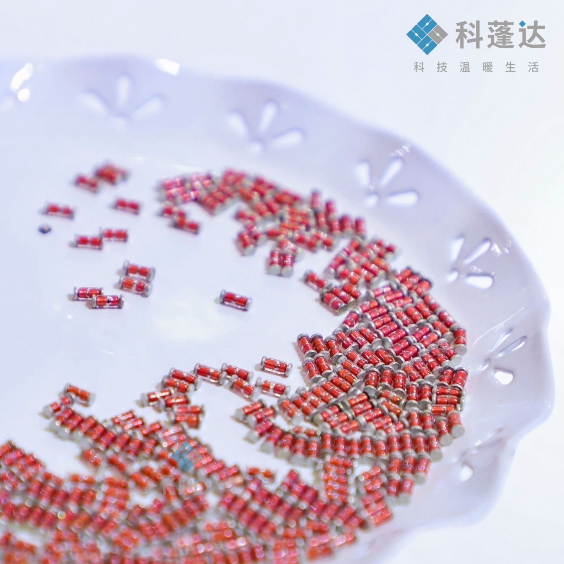 玻封贴片式NTC热敏电阻MF58T50K3950智能家居测温科蓬达原厂感温