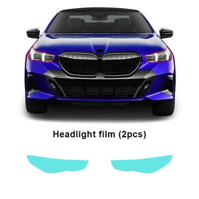 Film Anti-scratch Brightening Film — Automotive Film - tpu-transparent-protective-film-bmw-5-series-g60-m-sports-edition-headlight-tpu-protective-film