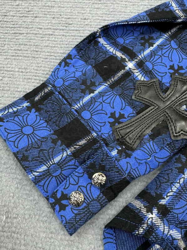 【Dujia既製品正規版】CHクロウ レトロチェック柄シャツ 長袖シャツ ジャケット 男女兼用 工場バッチ|undefined