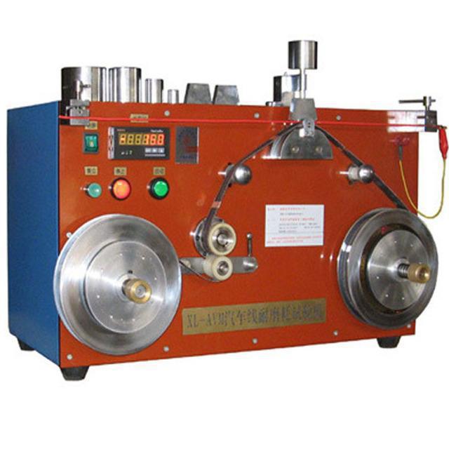 6 fuente de suministro de línea automotriz máquina de prueba de cinta abrasiva de alambre arrastrando máquina de prueba de cinta abrasiva de cable