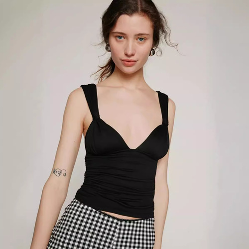 New Women's Cross-Border V-Neck Bandage Dress with Pouch Waist and Backless Design for Summer, Sexy and Instagram Style