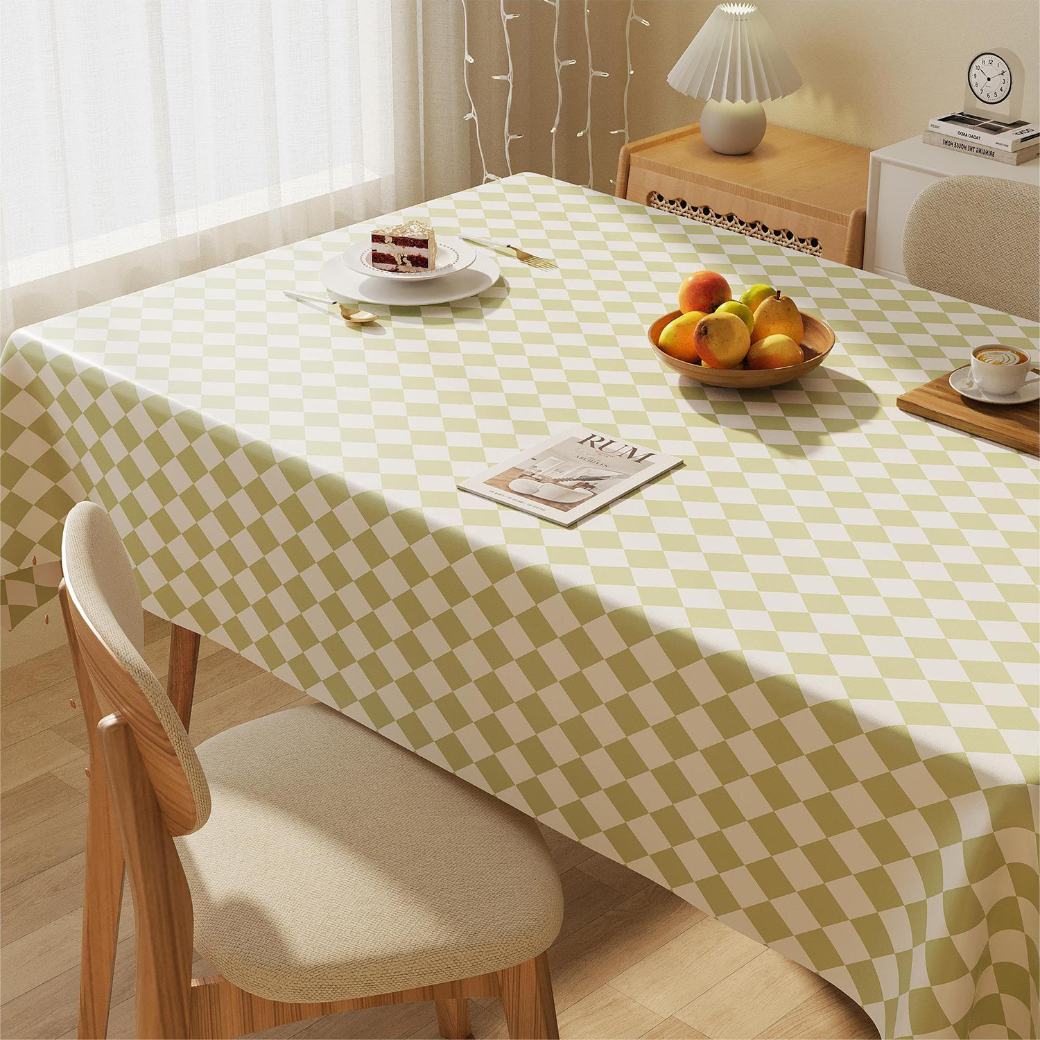 tablecloth waterproof oil-proof disposable ins wind net red student desk rectangular pvc dining table tablecloth coffee table mats