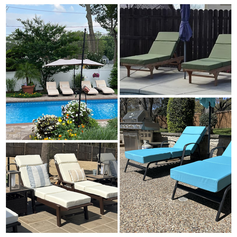 Amazon al aire libre cojín de sillón esponja de compresión repelible al agua terraza cojín de reemplazo cojín de patio sillón