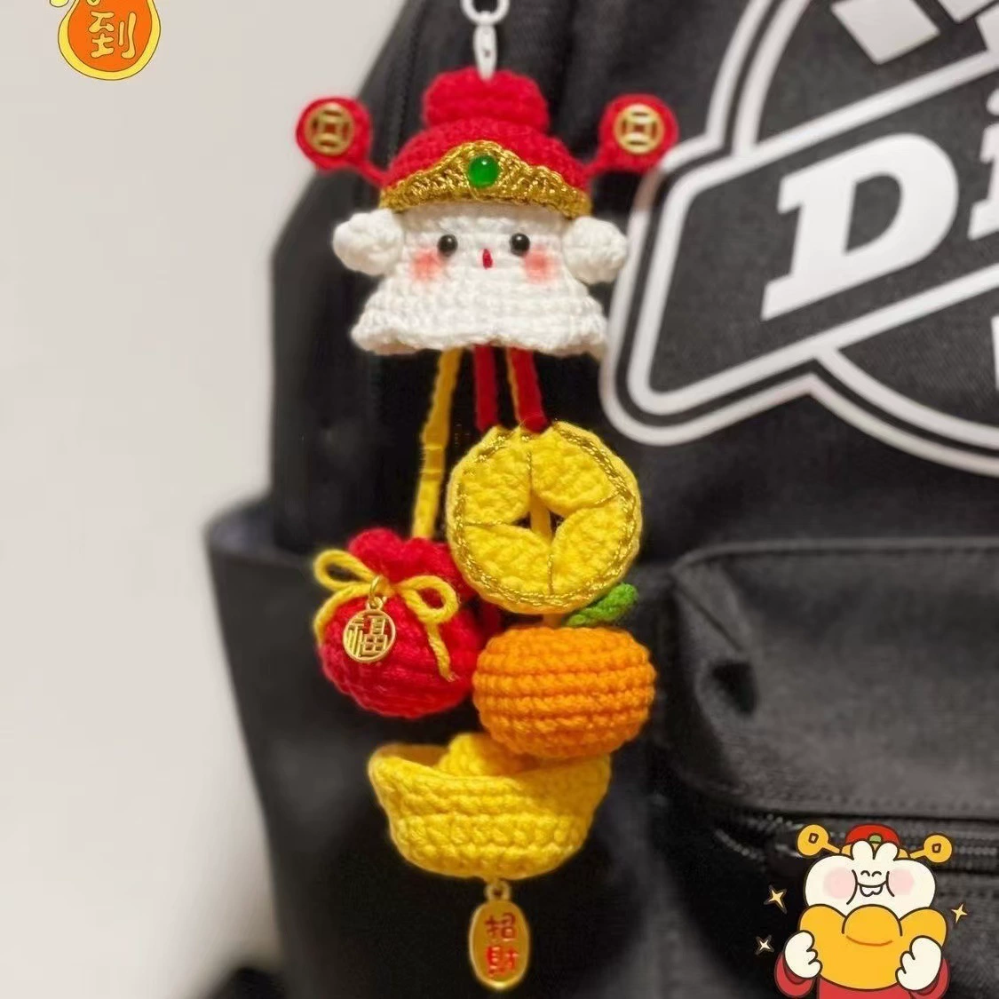 Ghost crochet, pendant, woven handle, cute material, halloween, orchid, handmade
