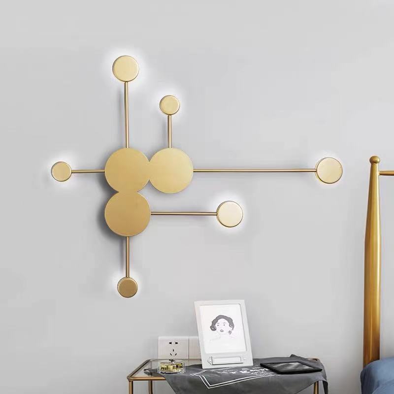 Luz de pared transfronteriza iluminación de pared de fondo nórdica posmoderna minimalista LED personalidad creativa Beidou sala de estar porche dormitorio