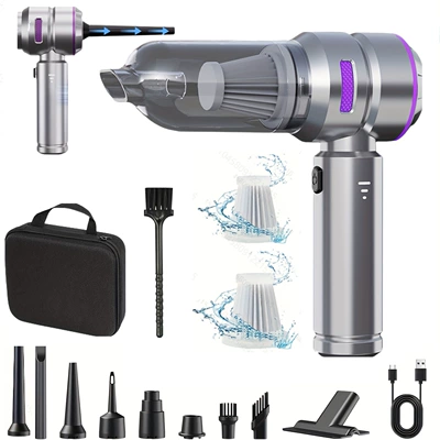 Brushless Motor, Household Handheld Dust | Tozsoranlar - 121-round-head-silver-purple-ev-bag-filter-element-2-brushes