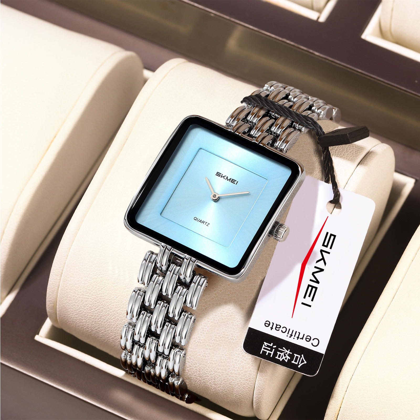 Silver shell and blue surface [us hot model skmei-2372]