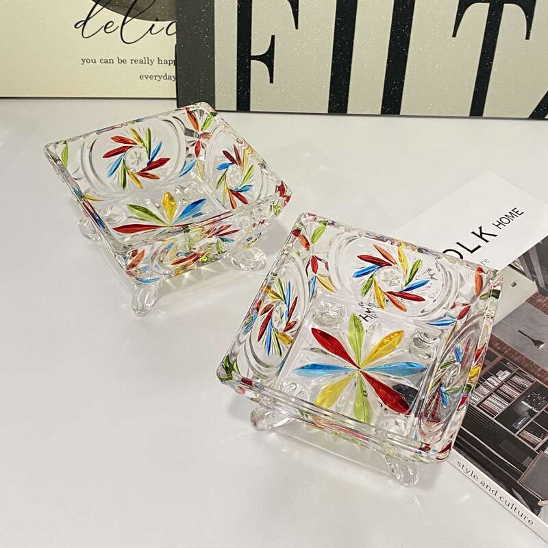 [Colorful Single] Korean Retro Embossed Ins Style Household High-Looking Ice Cream Breakfast Dessert Bowl
