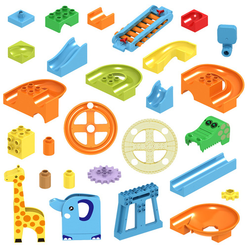 Compatible LEGO Large Brick Building Blocks Accessories Ball Track Ball Slide Percussion Special Base Parts Interlocking Toy
