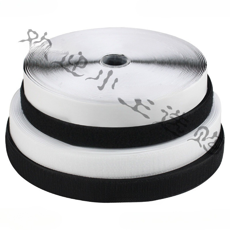 Curtain Back Self-Adhesive Tape with Hook and Loop Fastener, Magic Tape with Adhesive Strip, Double-Sided Door Curtain Sofa Cushion