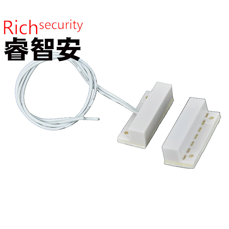 厂家直销家用门磁报警器RZ-37B 贴装门磁 贴装有线门磁 门磁开关