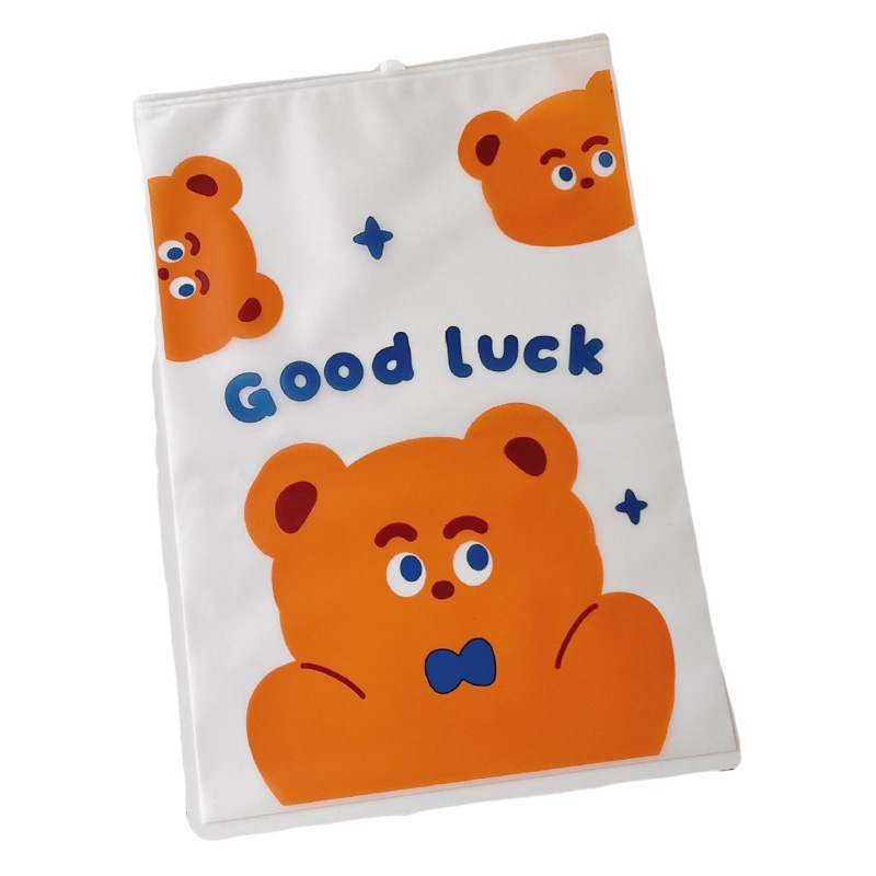 Bolsa de almacenamiento de viaje ropa de ropa interior portátil organizador de equipaje esmerilado de dibujos animados transparente bolsa de embalaje portátil