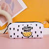 Cartoon fruit capacious pencil case with zipper suitable for men and women, storage bag