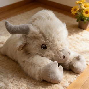 �羳�¿�Highland Cow Plush�ߵ�ţ�K���m�ߵ�ţ�����Lë��ż����