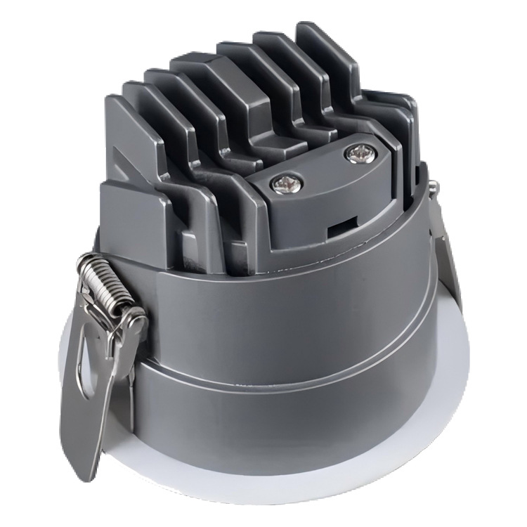 (2개) COB 스포트라이트 키트 LED 작은 구멍 빛 UGR 6 개 미만의 오목한 천장 깊은 눈부심 방지 스포트라이트 하우징