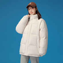 克莱因蓝羽绒棉服女冬季2021韩版宽松学生棉袄外套设计感小众棉衣