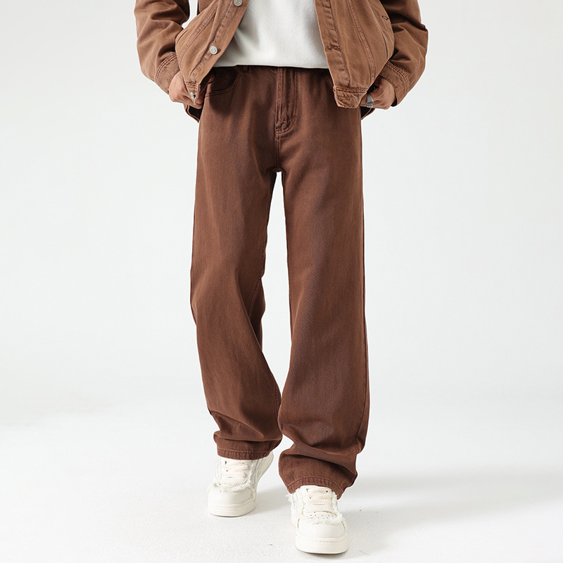 Jeans Men's 2024 Spring and Autumn New Teenager Colorful Retro Plumpies Handsome Loose Straight Trendy Casual Long Pants Jeans Men's 2024 Spring and Autumn New Teenager Colorful Retro Plumpies Handsome Loose Straight Trendy Casual Long Pants