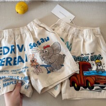 2026夏季新品夏款男童裤子女童短裤五分裤韩版童装短裤条纹裤