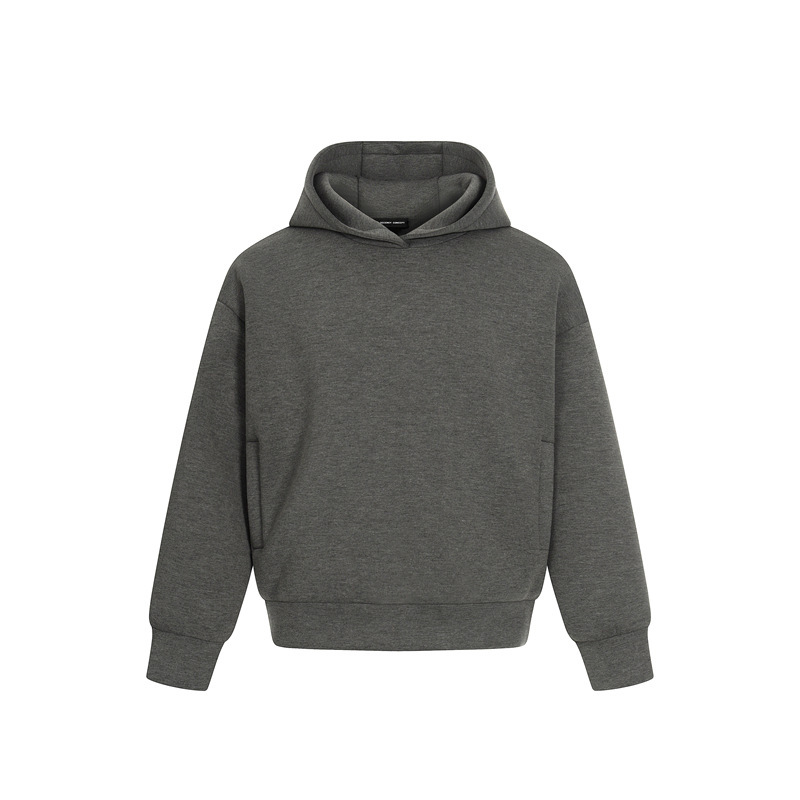 Dc+0273 Hooded Sweatshirt Autumn and Winter Jacket Vibe Short Wide Boxy Pure Version Pure Color Loose Off-Shoulder Pullover Hoodie Dc+0273 Hooded Sweatshirt Autumn and Winter Jacket Vibe Short Wide Boxy Pure Version Pure Color Loose Off-Shoulder Pullover Hoodie