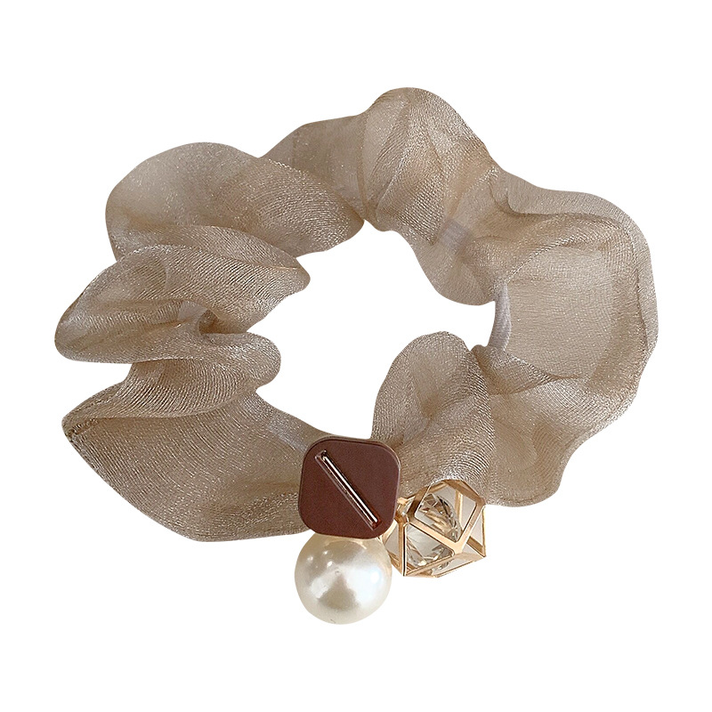 Elegant Mesh Scrunchie Elastic Hair Band For Women Hair Styling_voghion.com