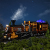 Funwhole Wanle F9006 steam Punk Ore Train LED Building blocks Lighting Puzzle Toys Model lighting